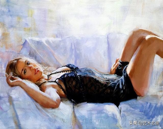 一种尽显朦胧之美的人体油画︱美国油画家埃里克 瓦列斯作品