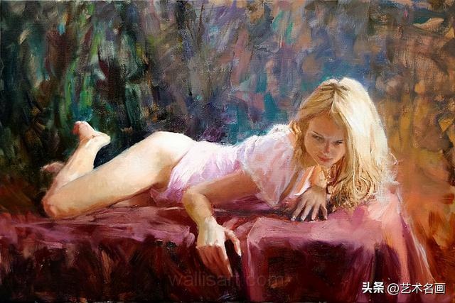 一种尽显朦胧之美的人体油画︱美国油画家埃里克 瓦列斯作品