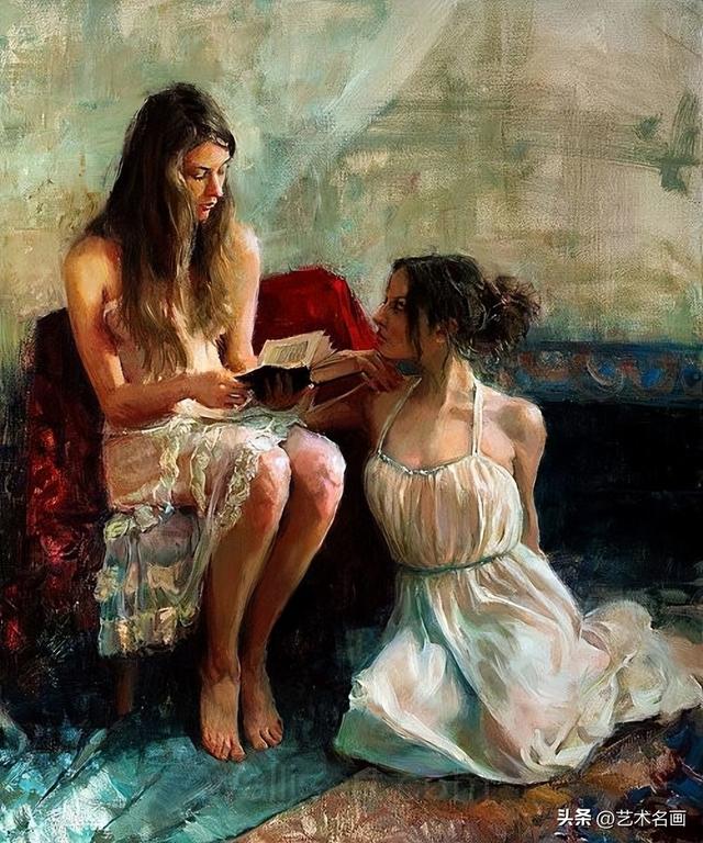 一种尽显朦胧之美的人体油画︱美国油画家埃里克 瓦列斯作品