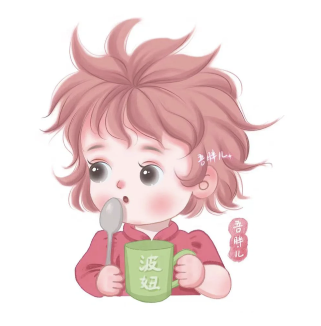 萌萌的Q版小女孩小男孩插画，画面粉粉嫩嫩太可爱啦