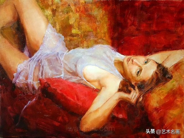 一种尽显朦胧之美的人体油画︱美国油画家埃里克 瓦列斯作品