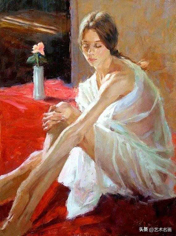 一种尽显朦胧之美的人体油画︱美国油画家埃里克 瓦列斯作品