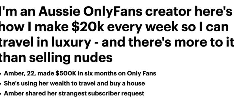 澳洲妹子辍学当女优!满足粉丝性癖 半年赚$50万