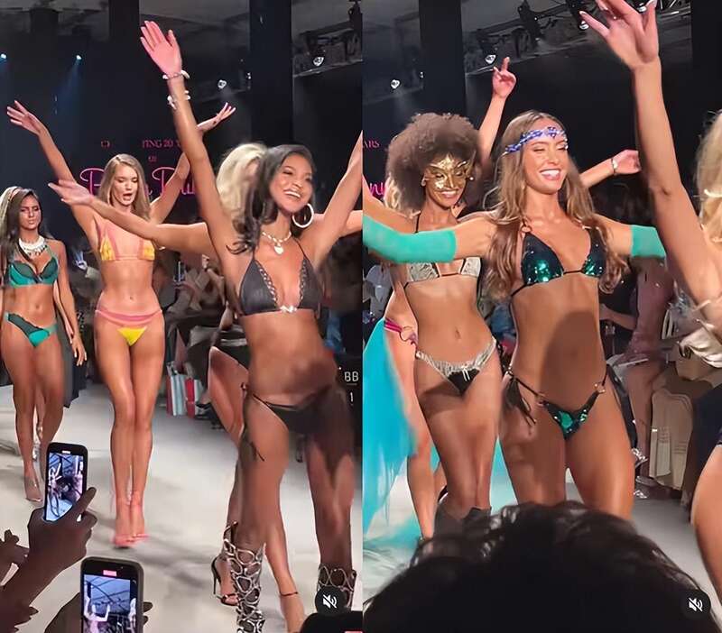 28岁兔女郎领衔泳装秀,模特们苗条紧致很养眼