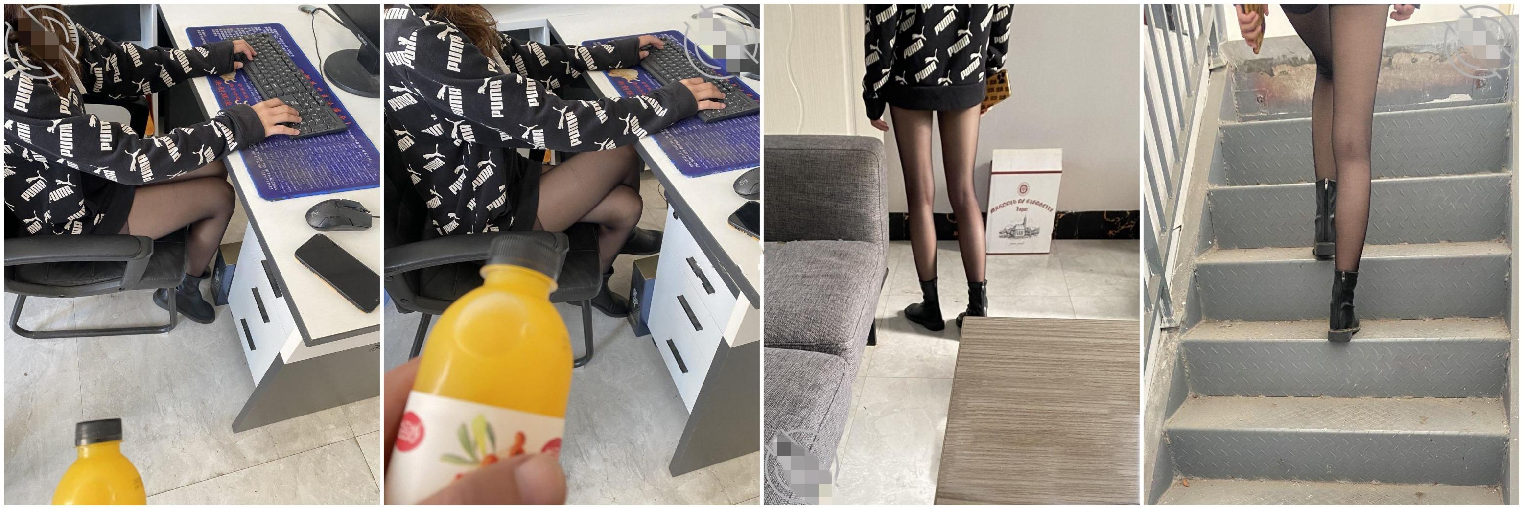 平面设计公司小老板招聘到一个极品大长腿美女大学生！黑丝美腿简直了，灌醉强上她