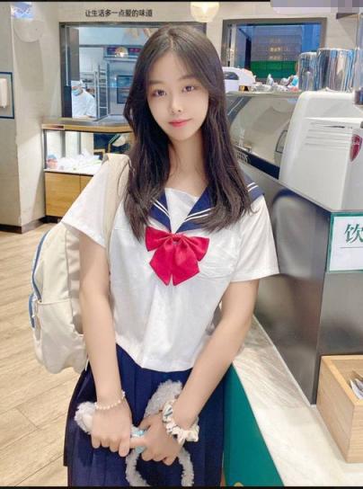 校服学妹 花季美少女 双马尾 校服 重点中学三重buff