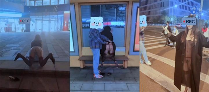 极品超美女神 小鲸鱼 人来人往马路商场情趣真空无内露出做爱 酒店激情大战