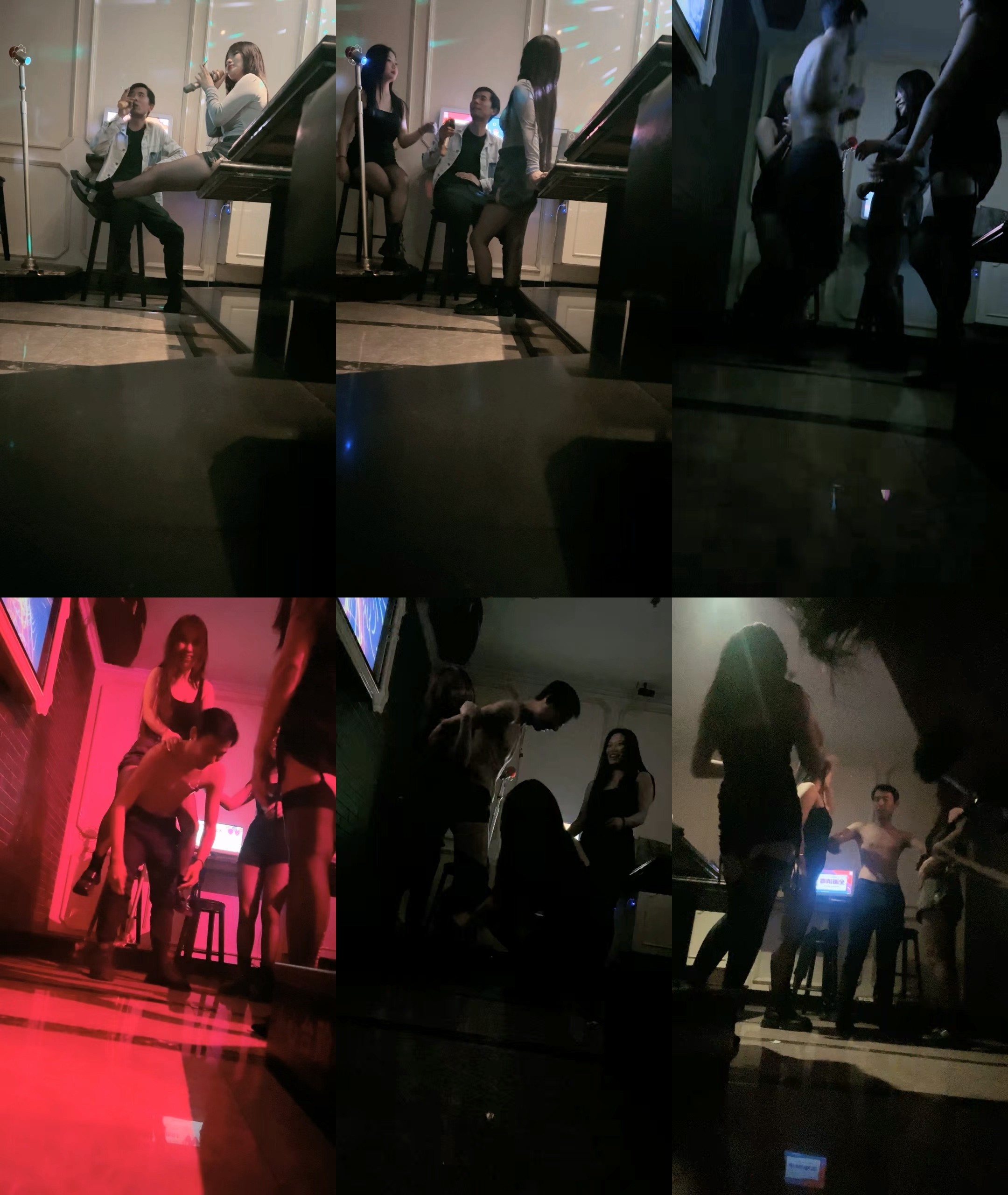 牛逼了 午夜街头 【呦呦宝贝呀】 重磅 2男3女KTV群P混操 马路上无套开干