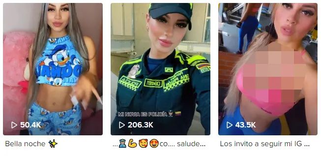 女警在网上秀辣照，有人求着她们逮捕自己