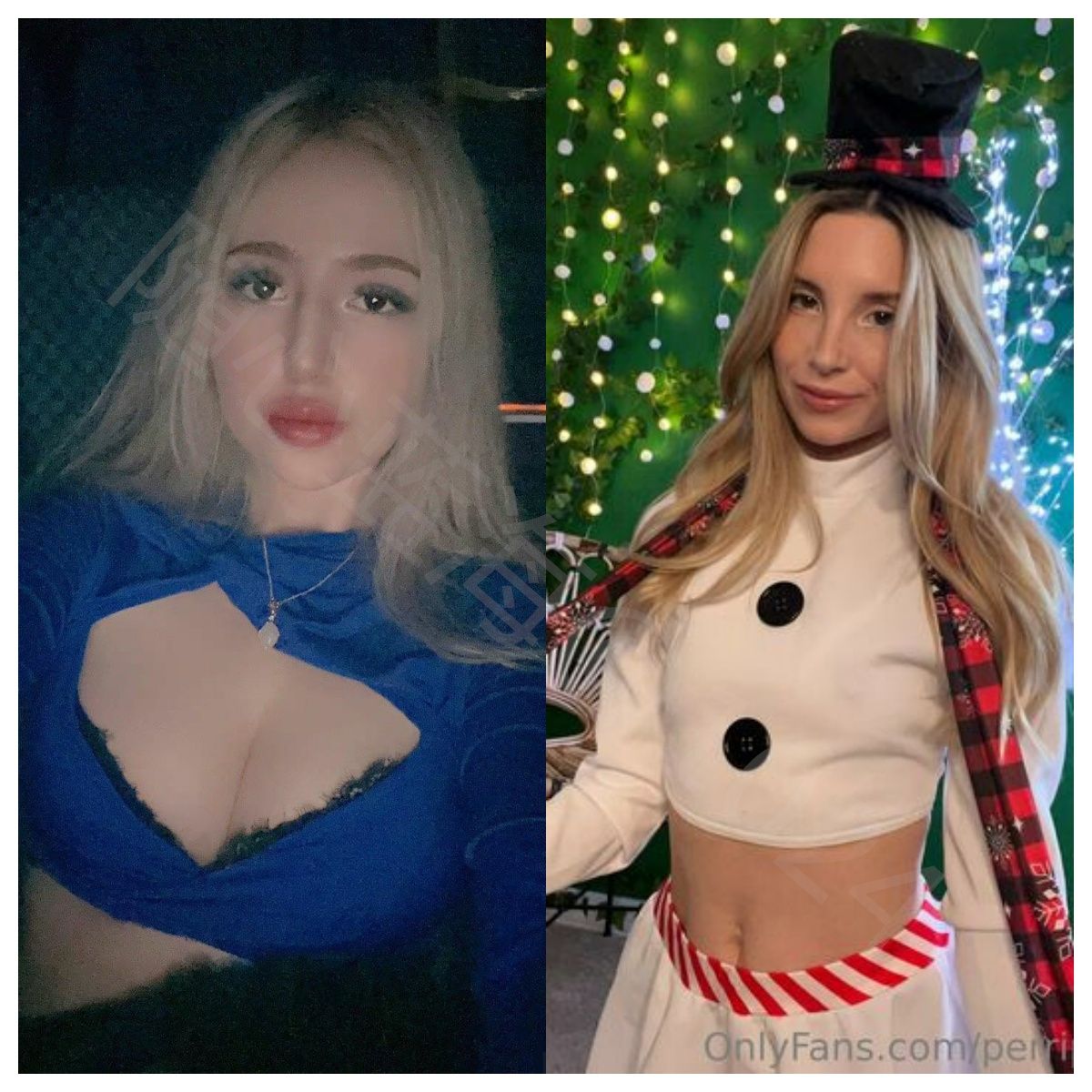 某博维族骗子 女博主与欧美成人艳星Pieper perri惊人相似