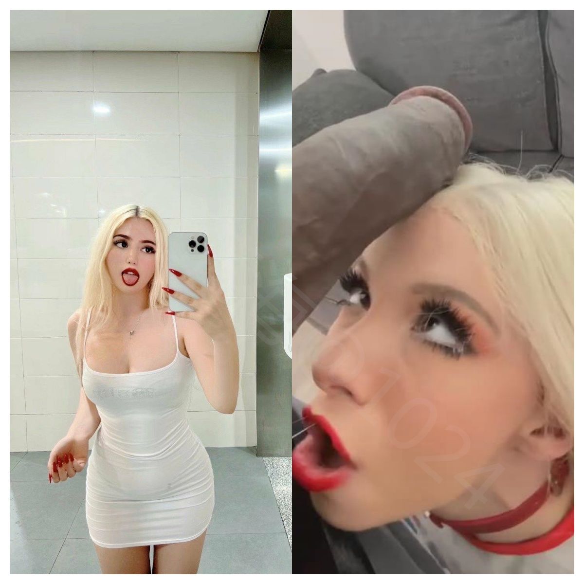 某博维族骗子 女博主与欧美成人艳星Pieper perri惊人相似