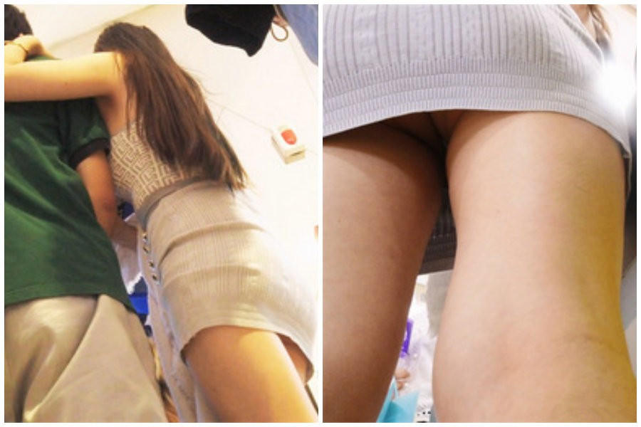 极品身材美女超短包臀裙骚丁，偶现粉逼