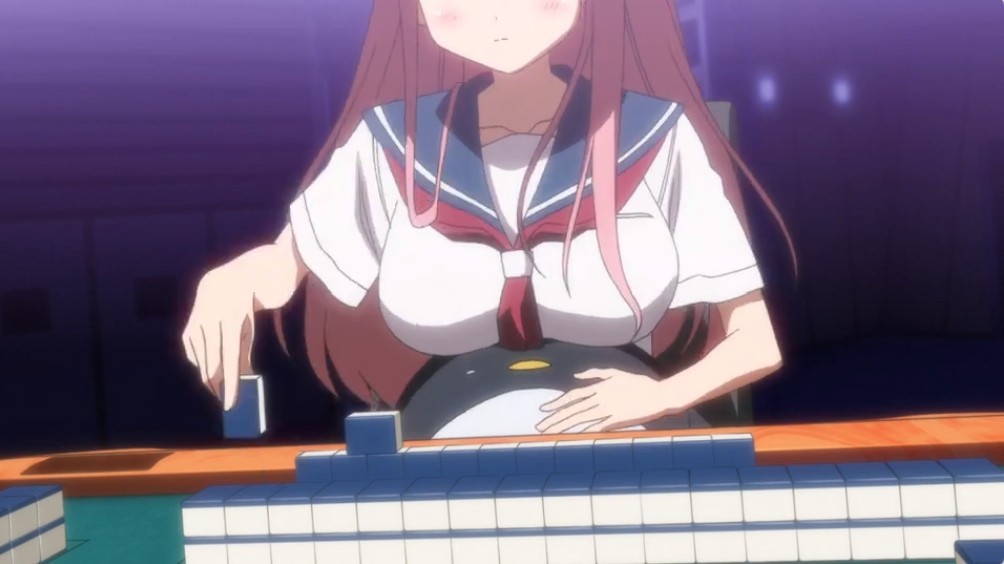 大奶美少女教你如何打麻将