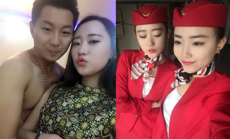 美女空姐的淫乱私生活被曝光和富二代男友各种姿势啪啪啪