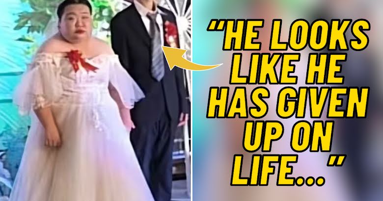 中国新郎在婚礼当天与年长20岁的女子看起来很痛苦，这引起了网友的关注