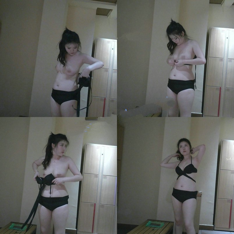 十一月最新流出大神潜入水上乐园更衣室移动偷拍泳客换衣服穿吊带泳衣的美女