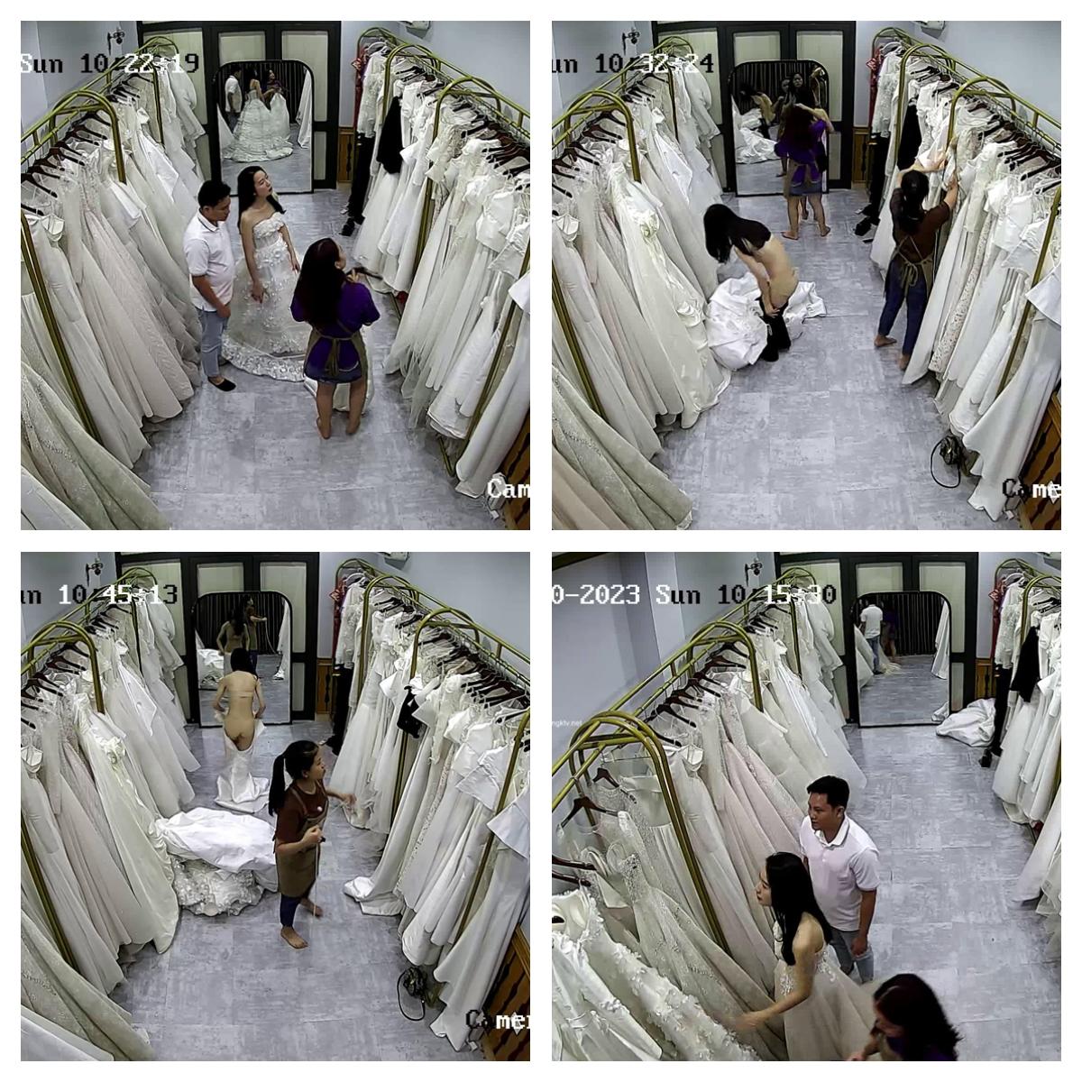 十二月最新流出【 破解摄像头】婚纱摄影店 多位新娘试婚纱