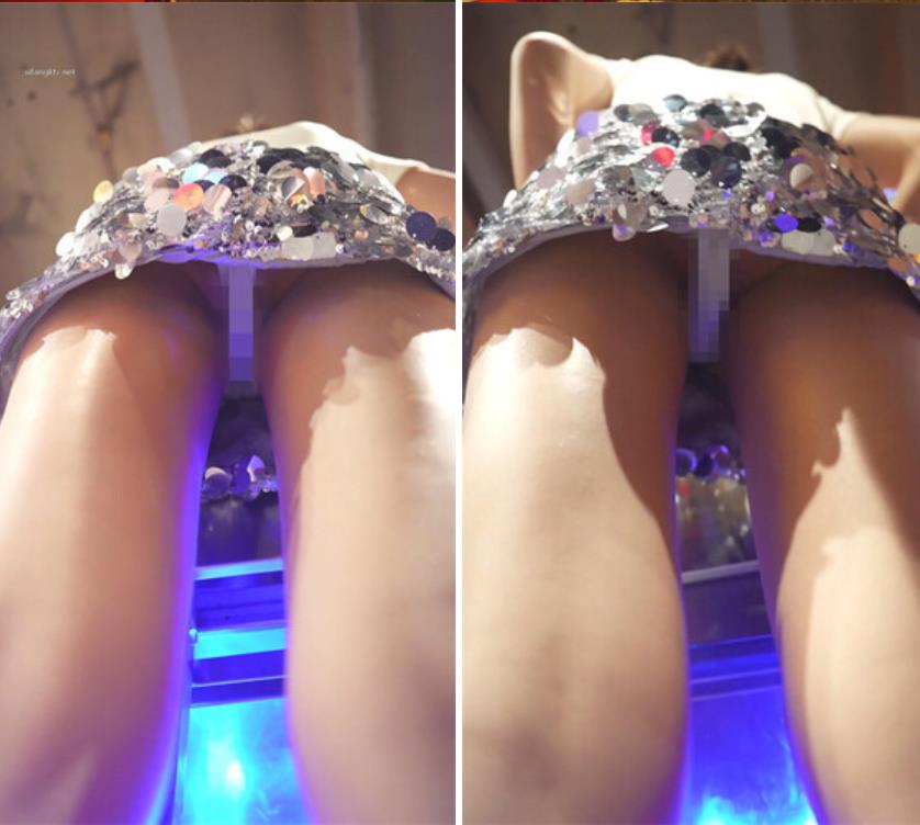 尾随偷拍美女吊带裙憨憨萌妹裙子被包掀起蕾丝粉内露给大家看亮闪闪包臀裙小姐姐被抄底骚窄内身材比例极好