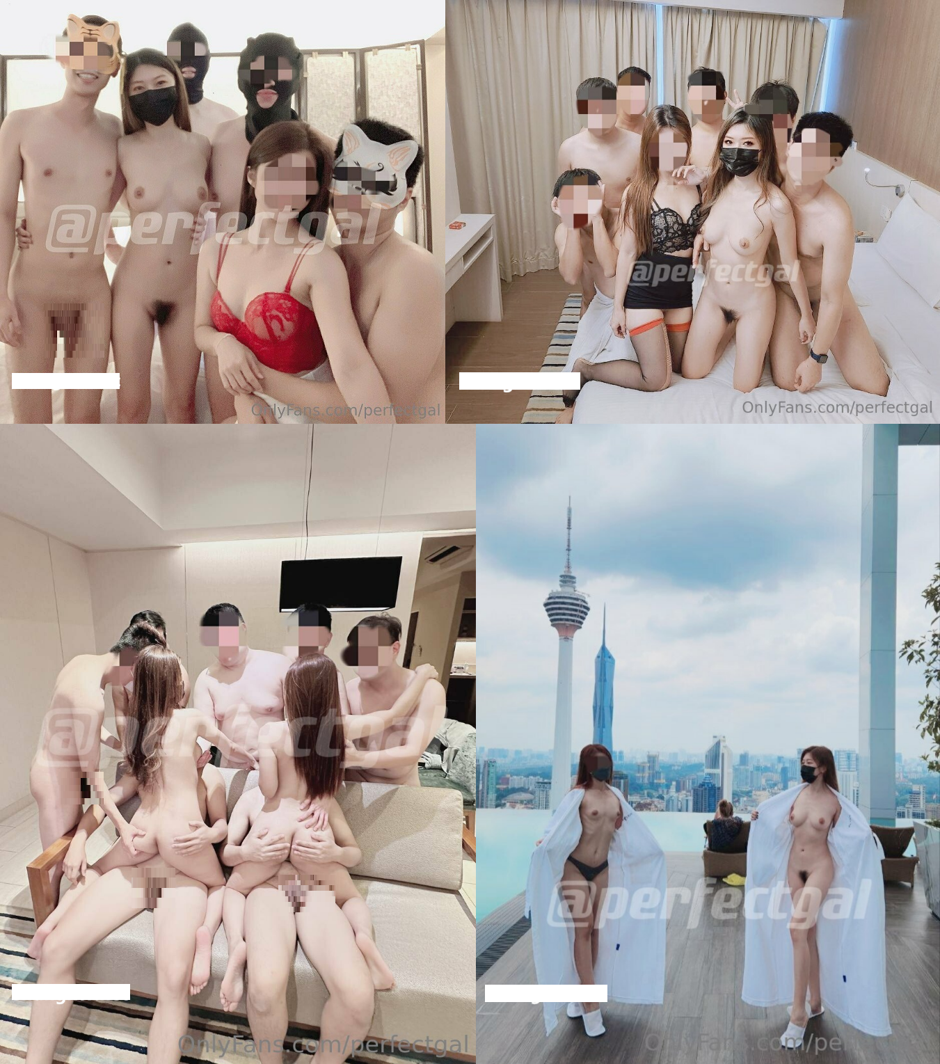 白嫩爆奶『完美女孩』3P群P淫乱派对一 绿帽老公和单男3P淫妻