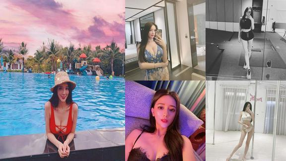 辣模千金性感回归翁子涵迷人长腿美模直秀一字马大胆作风直露半球