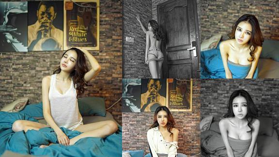 野性女神G干干网格内衣丁字裤