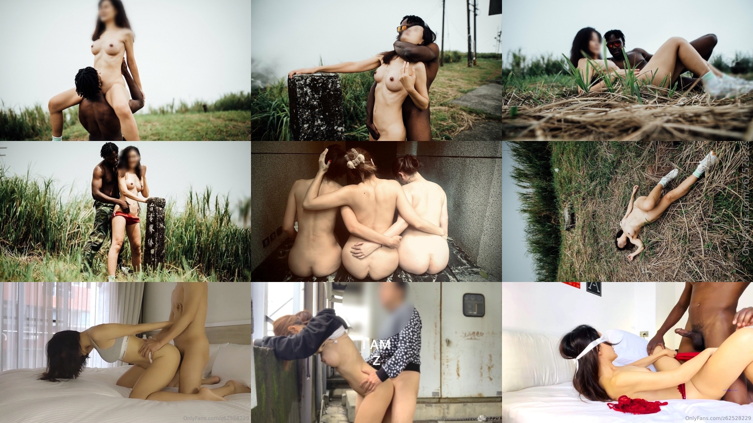 黑白通吃极品媚黑气质御姐【我是Z】私拍全套，车震野战露出被黑人健壮小哥玩肏