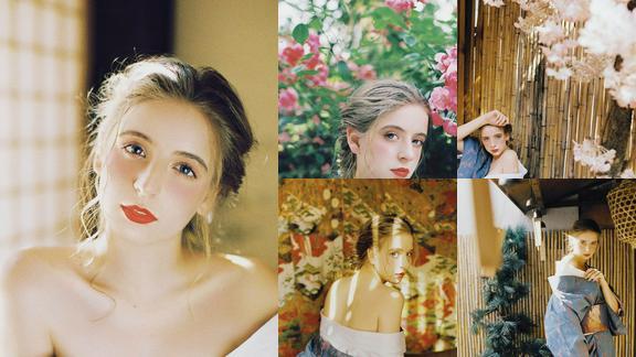 国外美女性感露肩丰满诱人写真图片