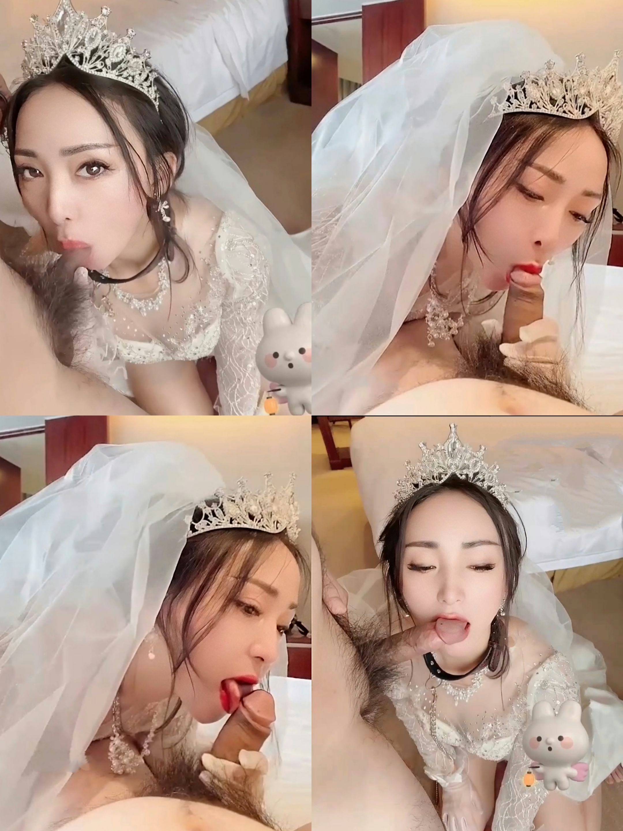 还未到结婚年龄的肥臀婊扮华丽新娘母狗[28P]