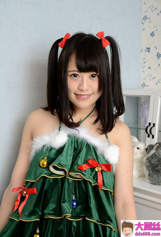 圣诞装搭配雪白膝上袜MoeHazuki叶月もえ