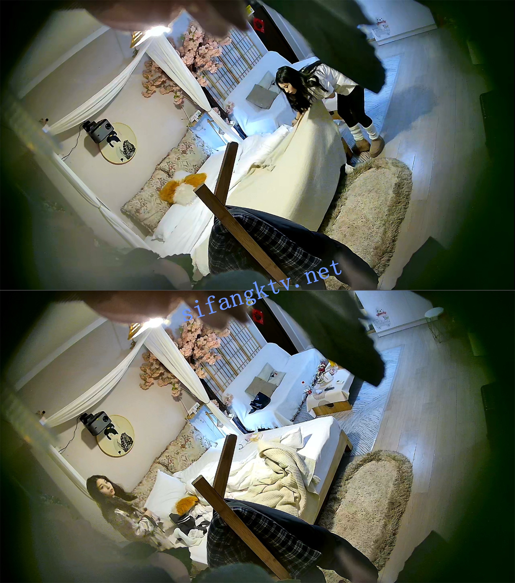 安防精品美女被按在沙发上亲吻摸胸插入后变淫娃