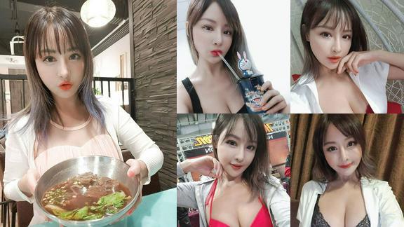 LeiYi蕾依车头灯很巨大,穿低胸内衣快爆出了!