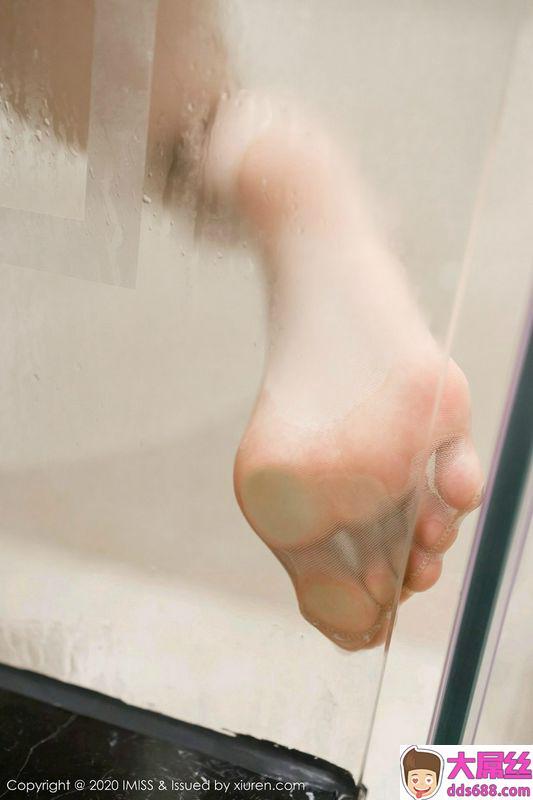 IMISS爱蜜社Vol.451_嫩模蓝夏Akasha私房浴室白色高叉连体衣湿身透视诱惑写真