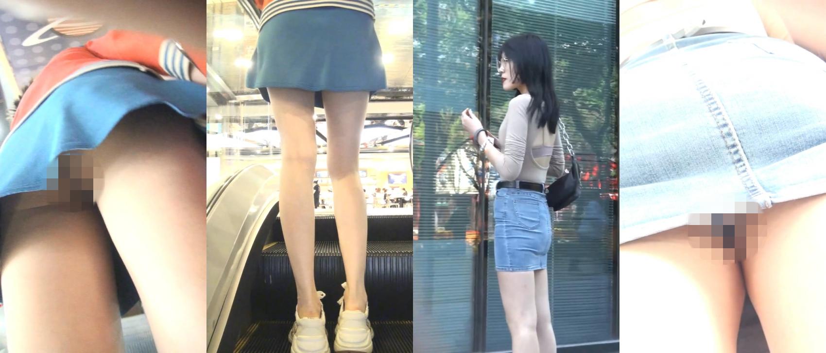 极限抄底超多气质小姐姐裙内，各种内裤骚丁，超正美女BB露出来一半