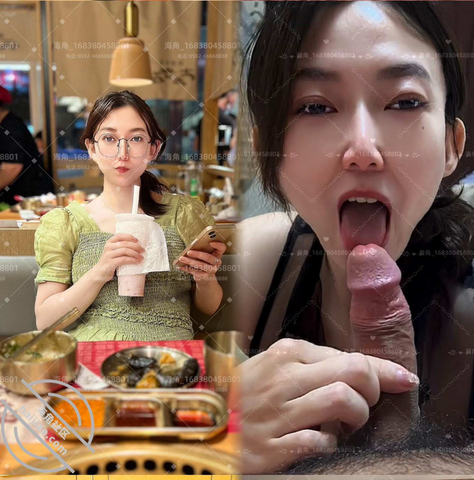 被老公流出❤️山东00年极品眼镜反差婊少妇曹X可性生活曝光性和海友性爱视频