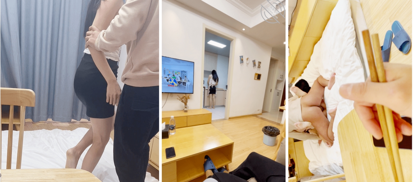 喜欢看着媳妇被干❤️单男是工地瓦工欲望真强！狠干老婆五次！吃饭中途都被强拉去操逼