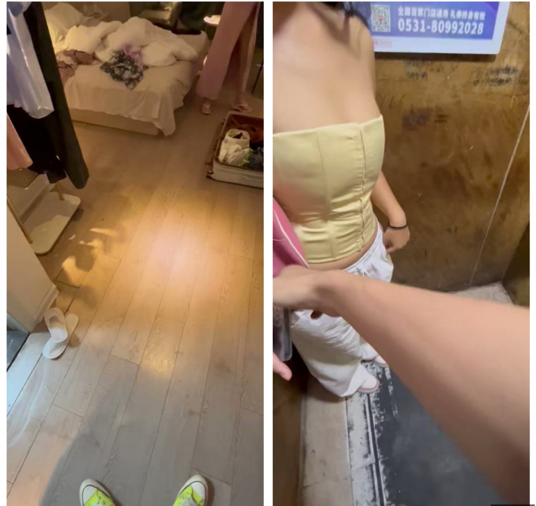 大专学生妹 从KTV到家中电梯口交镜子前啪啪 极品嫩妹干爽了！