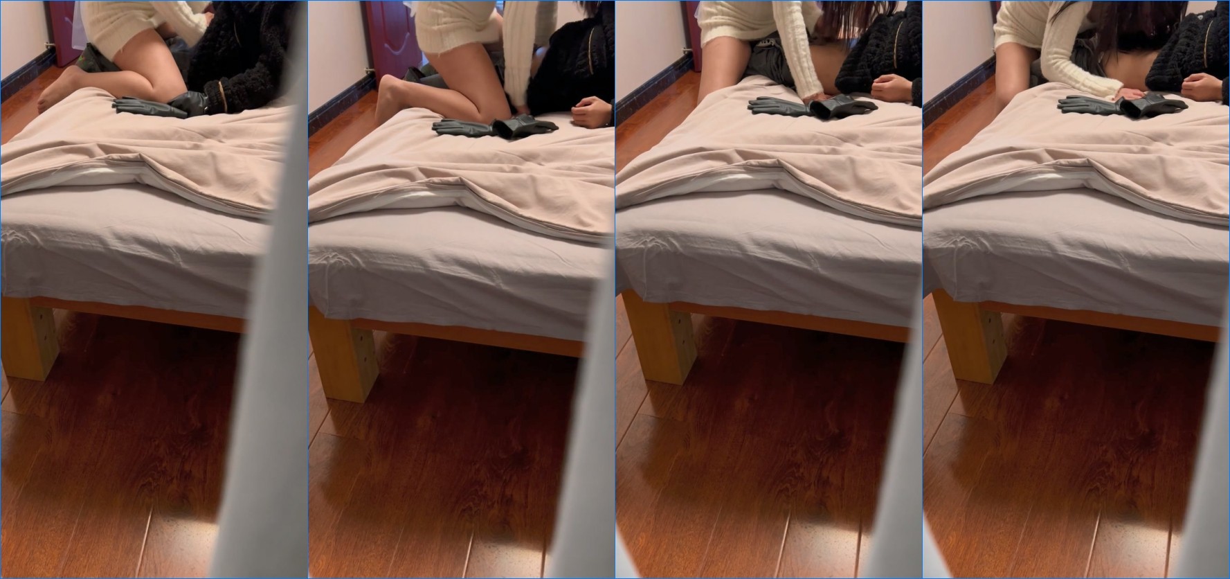 利诱老婆不穿内裤勾引外卖小伙做爱 最后冲刺竟摘套