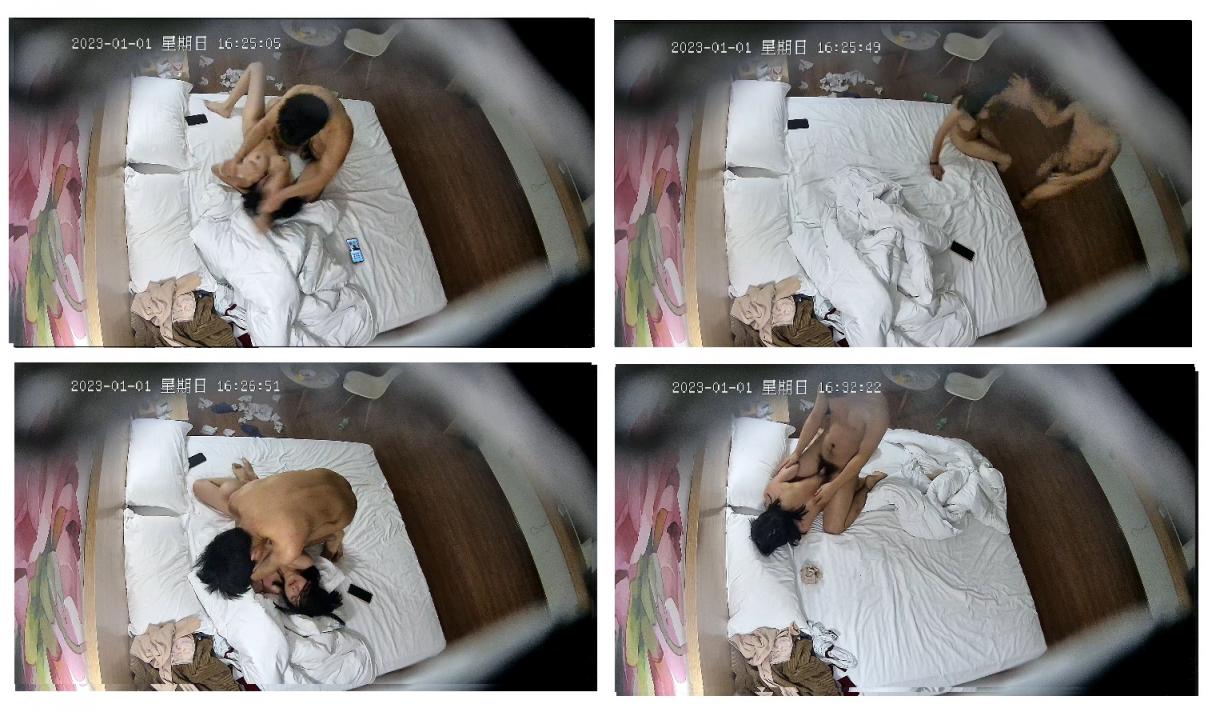 最新流出安防酒店摄像头偷拍❤️情侣上演全武行 男的靠强J来平息