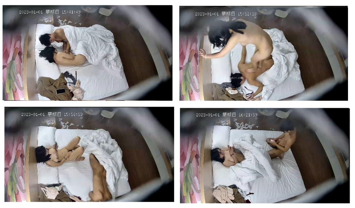 最新流出安防酒店摄像头偷拍❤️情侣上演全武行 男的靠强J来平息