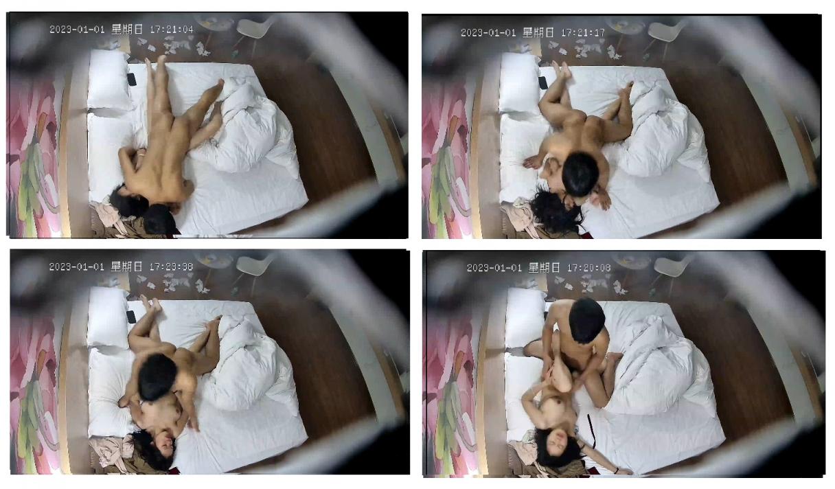 最新流出安防酒店摄像头偷拍❤️情侣上演全武行 男的靠强J来平息