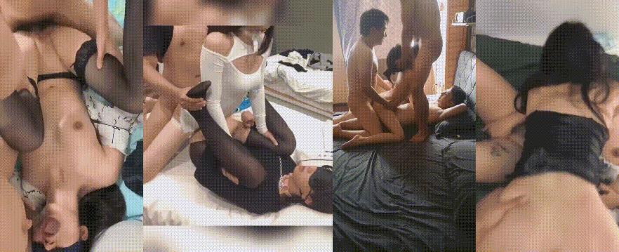 【极度淫乱 群P三人行】高颜值女神 三个洞都被堵满被干的哭腔呻吟 高潮颤挛抽搐 多体位蹂躏爆草