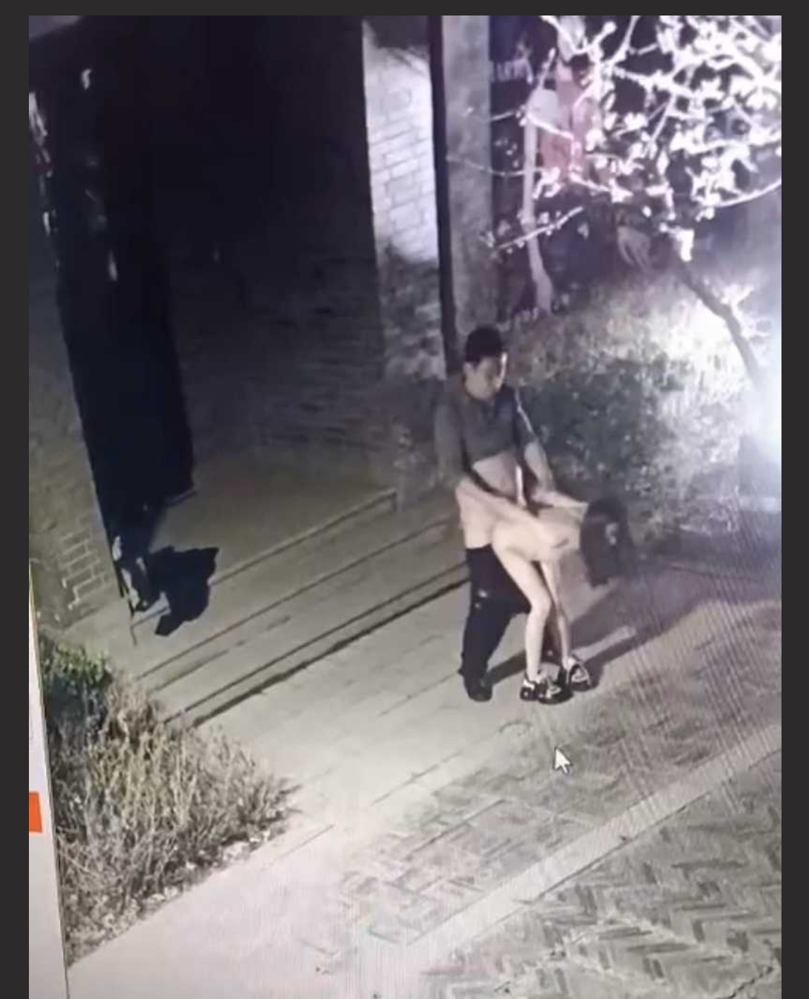 兰州老街监控门事件 大街上直接野战 8分35秒视频疯传！