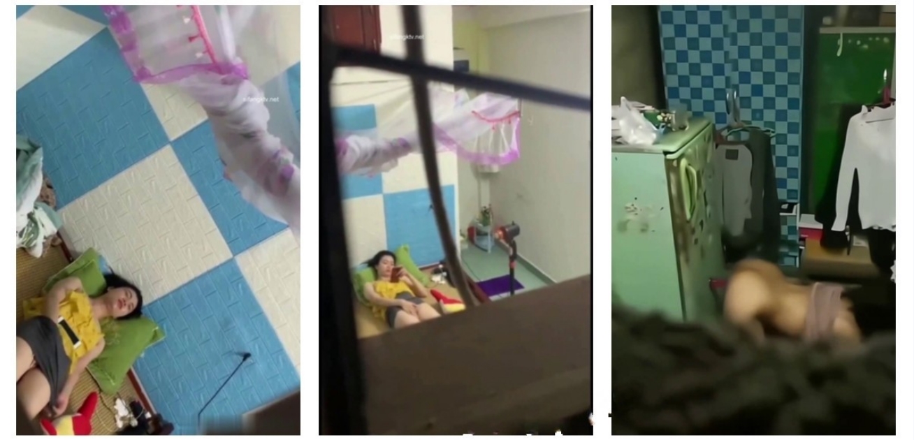 窗外门缝偷拍寂寞小姐姐自慰 看表情是高潮了