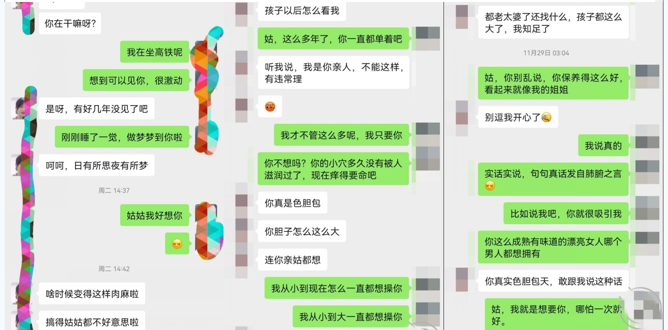 年少时姑姑就是性幻想对象 姑姑与姑丈分居多年 已无性生活 最终有侄子打开姑姑淫荡的一面内射