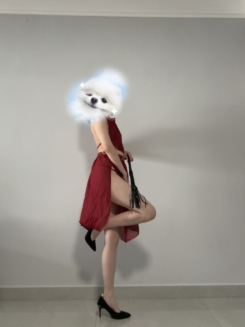 小情人红色情趣内衣诱惑，小情人的腿减一分太瘦，增一分太肥，让我爱不释手，这样的美腿你给打几分呢