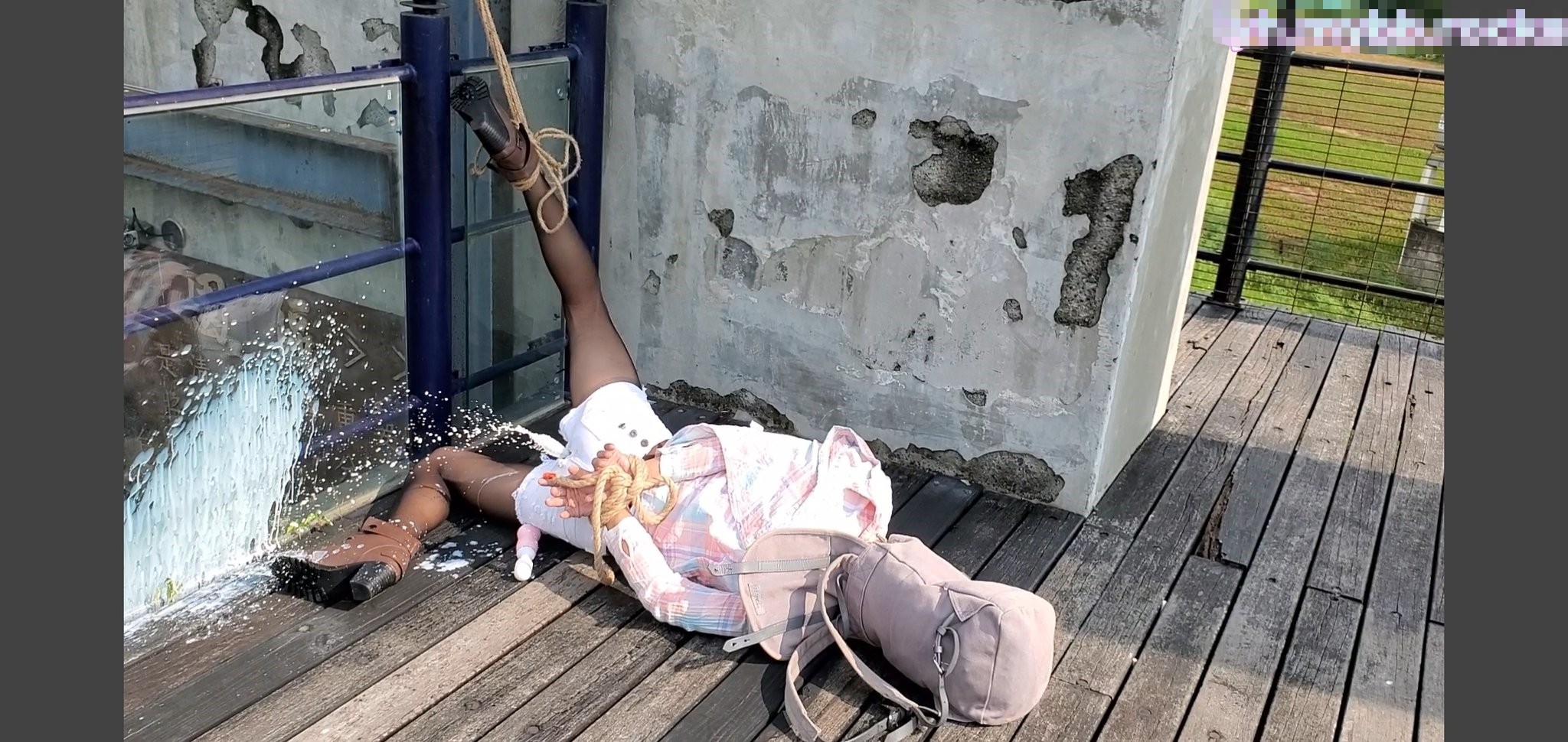 新奇刺激小闷骚型小可爱 当街浣肠潮喷露出调教肛塞尾巴束缚 跳蛋控制潮吹漏尿 高潮颤挛抽搐