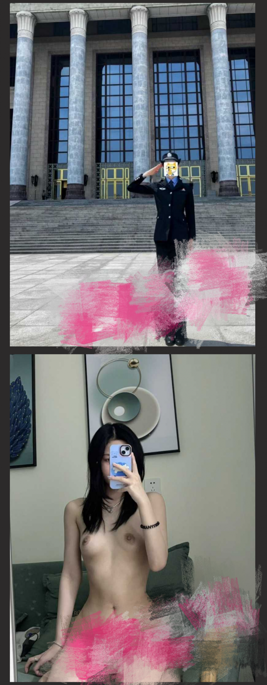 90后政法女警花李李eleven 为了满足自己的性癖 竟在推特做福利姬！