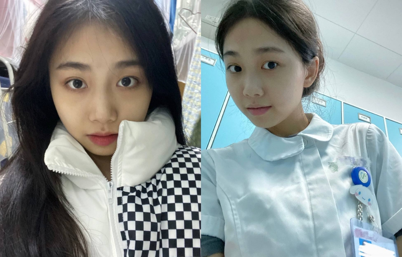 卫校毕业高颜大眼睛护士小姐姐 兼职外围私拍流出 线下约炮金主被调教啪啪长得好看身材无敌