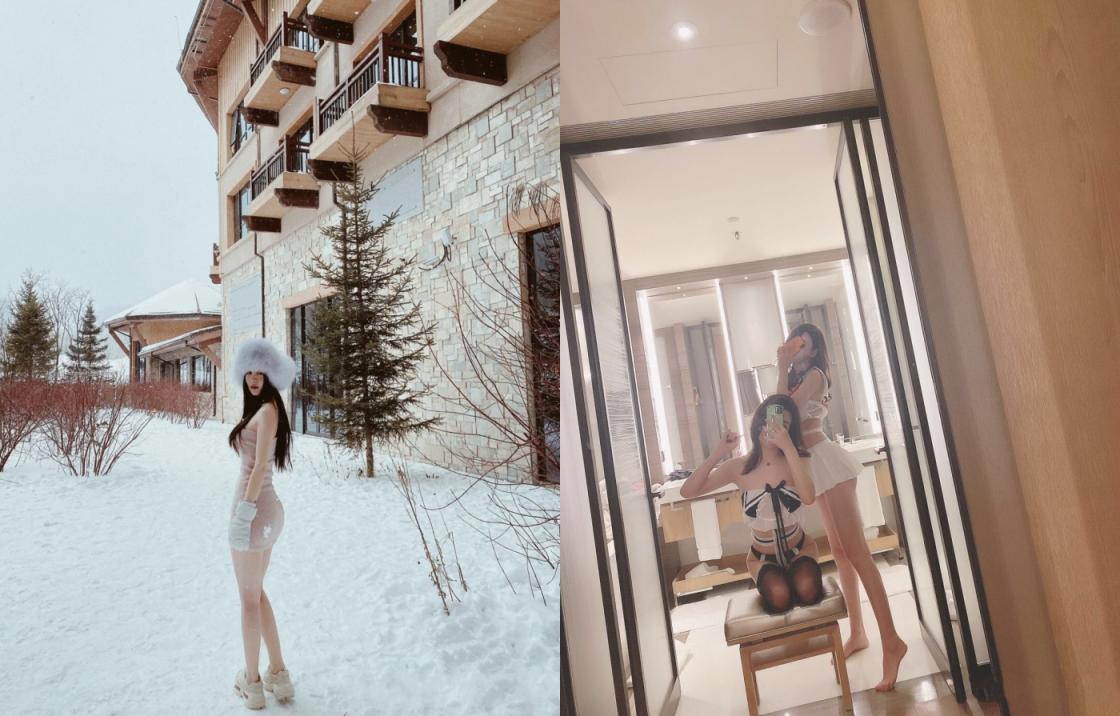 人生赢家京城有钱富少与他的两位极品模特身材骚母狗 一王两后调教户外露出排插，为了钱乖乖听话