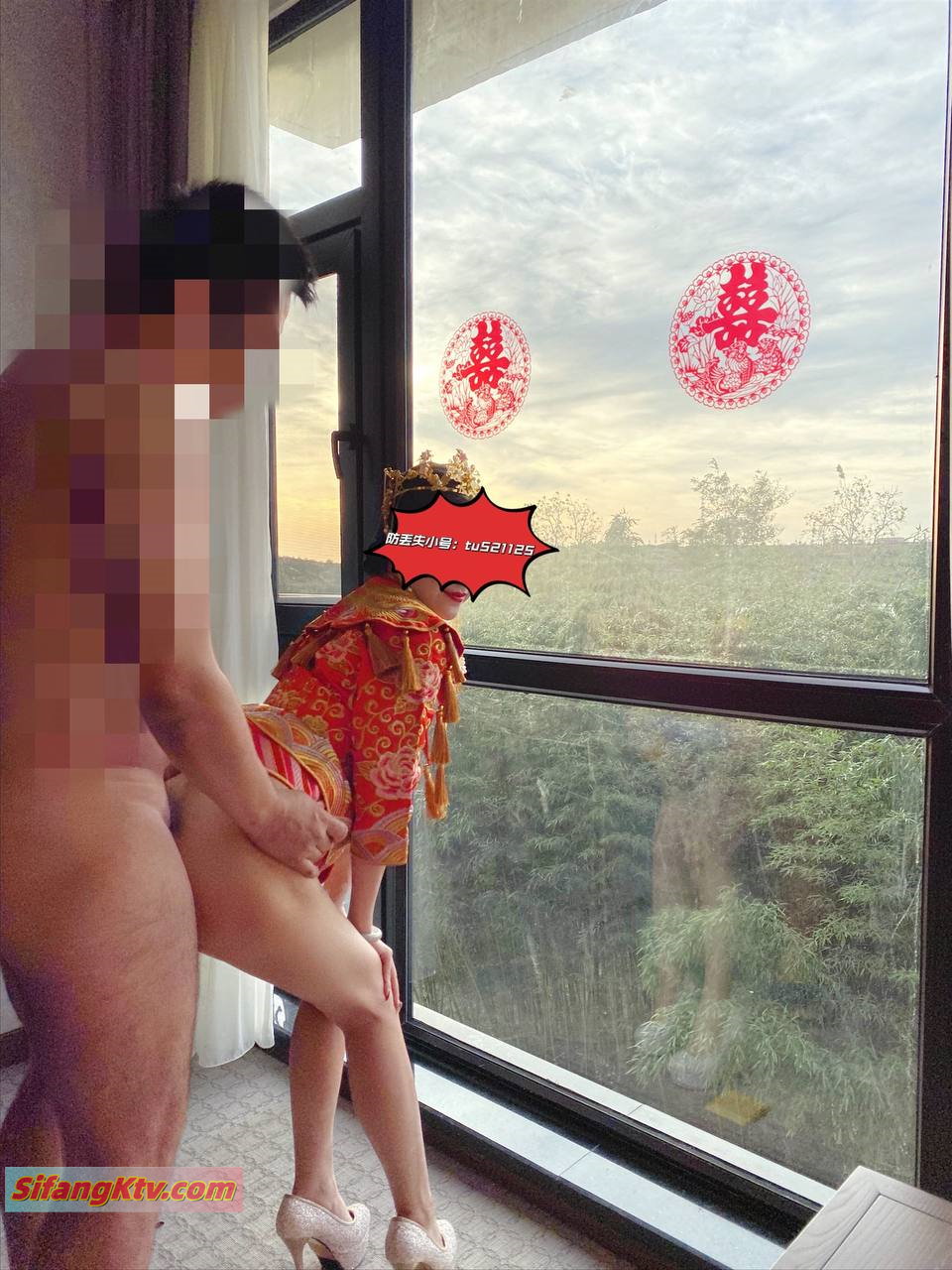 【淫荡母G完美露脸】苗条丰满双母G『兔兔』最新电报群私拍 超美婚纱露脸口交啪啪 丰臀后入内射